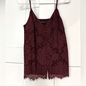 Abercrombie & Fitch Lace Button Cami || SIZE S: NEW WITH TAG